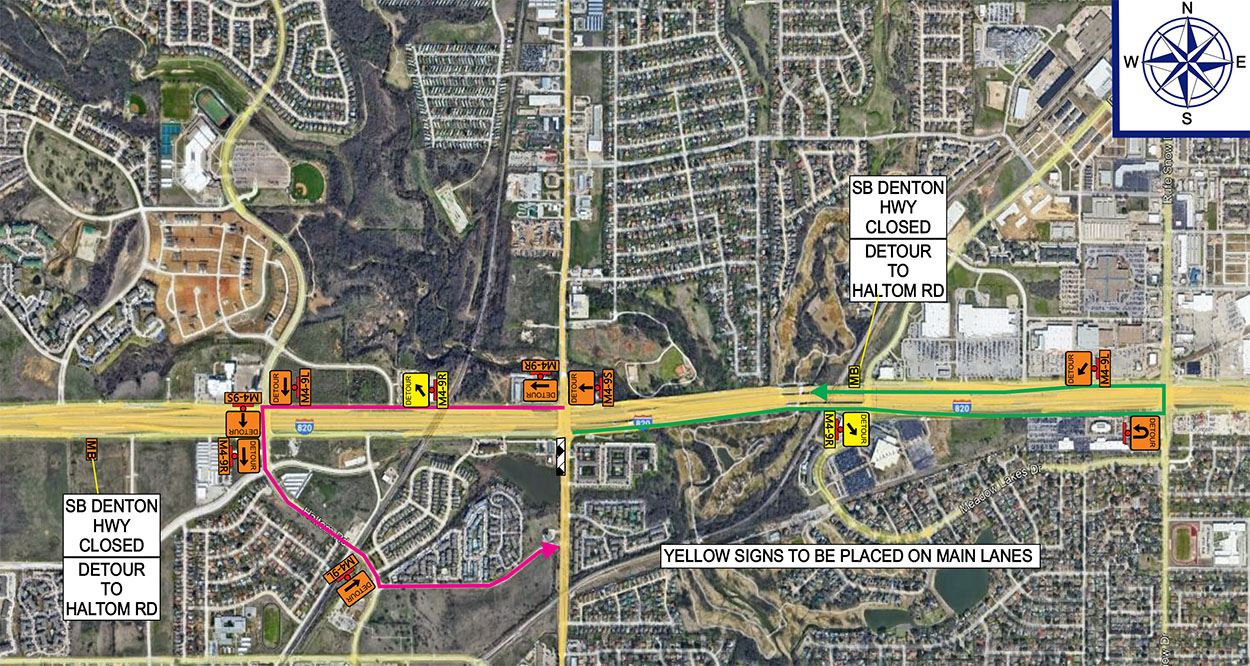 haltom_city_road_construction_sb_denton_hwy_dec_7_8_2023