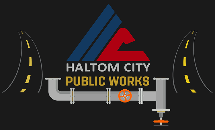 haltom city public works logo 750x