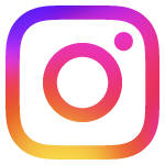 150 pixel Instagram logo with gradient